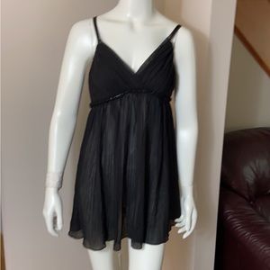 Flora by Flora Nikrooz Elegant Crinkle Chiffon Chemise Nightdress